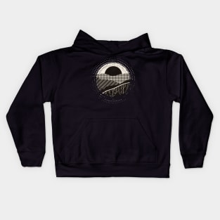 Retro Fusion Landscape 02 Kids Hoodie